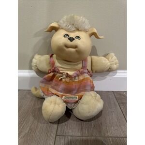 Vintage Cabbage Patch Kids Koosas‎ Dog Blonde Hair By Xavier Roberts Overalls